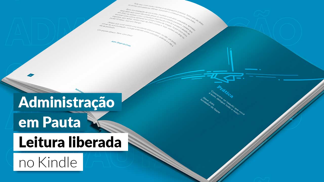 Read more about the article E-book ‘Administração em pauta’ pode ser lido gratuitamente na Amazon