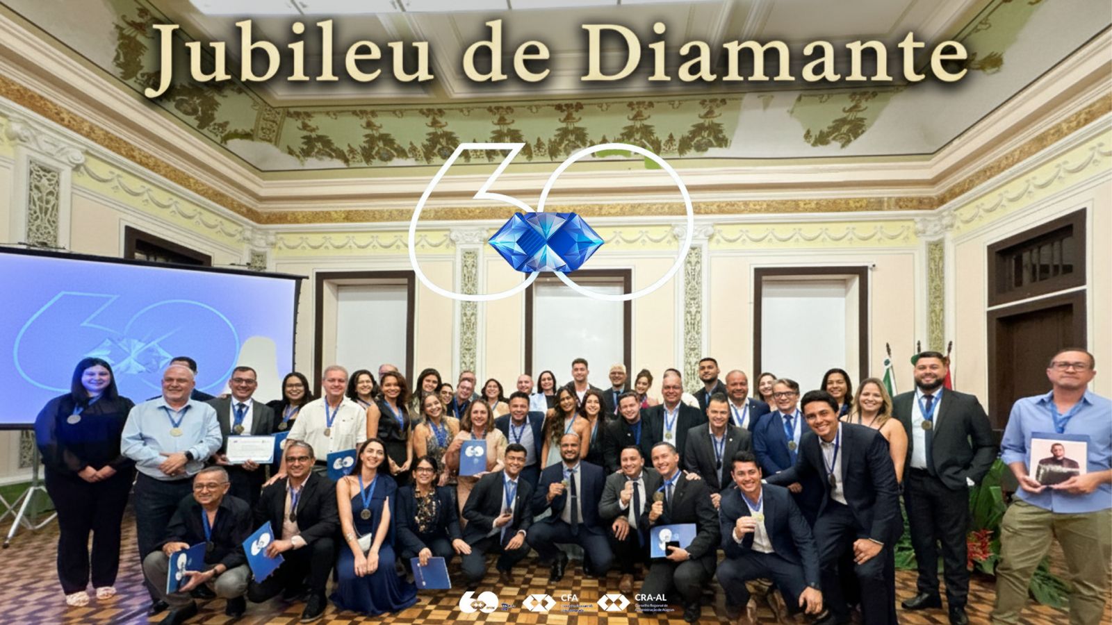 Você está visualizando atualmente Solenidade dos 60 anos da Administração reconhece 60 nomes que contribuíram para o desenvolvimento da profissão em Alagoas